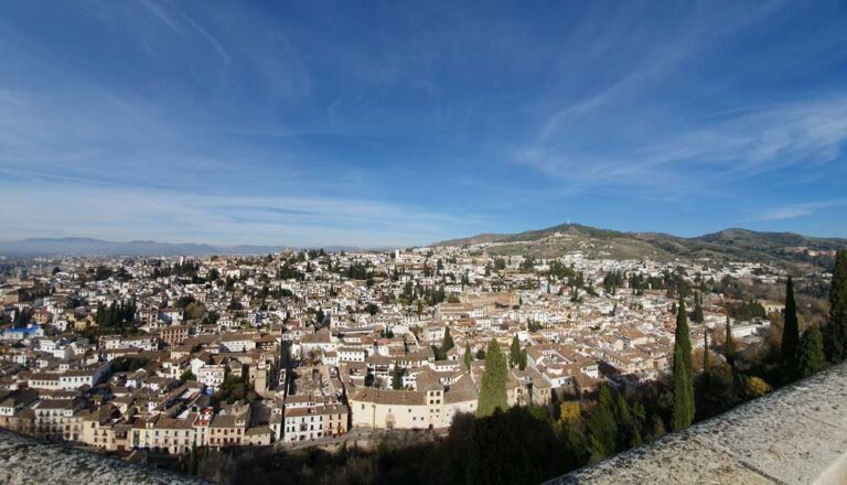 Foto del Albaicín desde la Alcazaba de la Alhambra de Granada