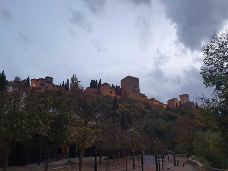 Alhambra en un día de lluvia