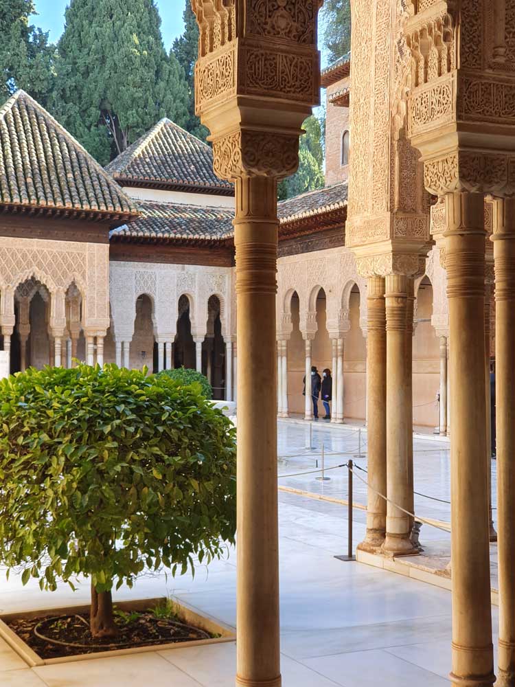 Columnas del Palacio de los Leones de la Alhambra