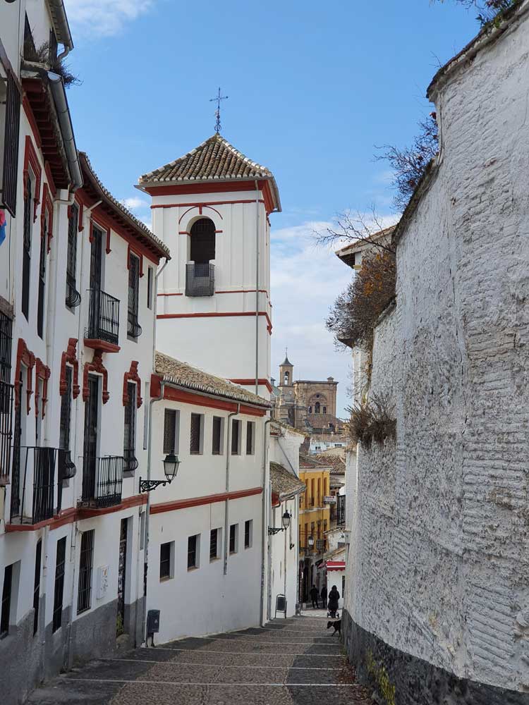 Cuesta de San Gregorio en Albaicín de Granada
