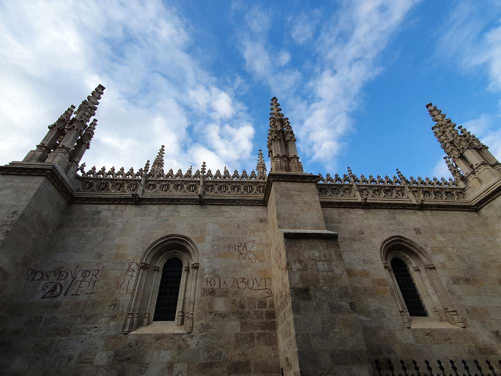 Techo gótico de la Capilla Real de Granada